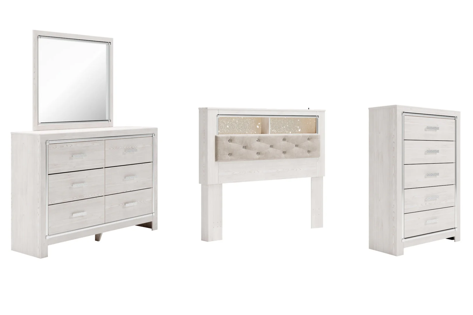 Altyra Panel Bookcase Bedroom Set