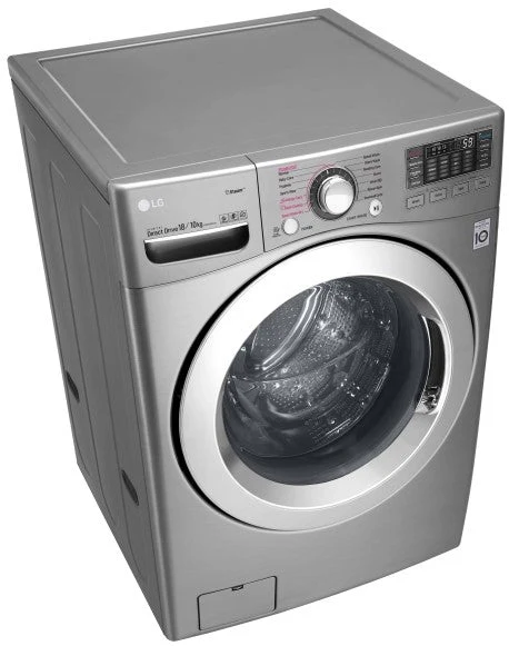 LG Washer/Dryer Combo F0K2CHK2T2 with 18/10kg Capacity for 220 V  240 Volts  50 hz