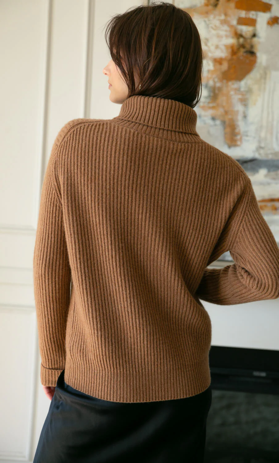 Tessa Cashmere Turtleneck Sweater