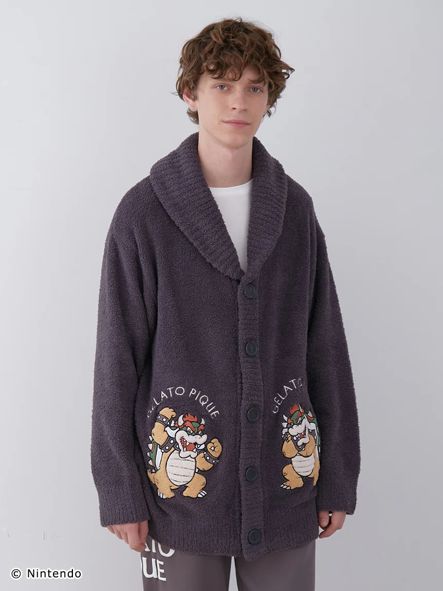 SUPER MARIO™️ UNISEX Baby Moco Jacquard Shawl Cardigan