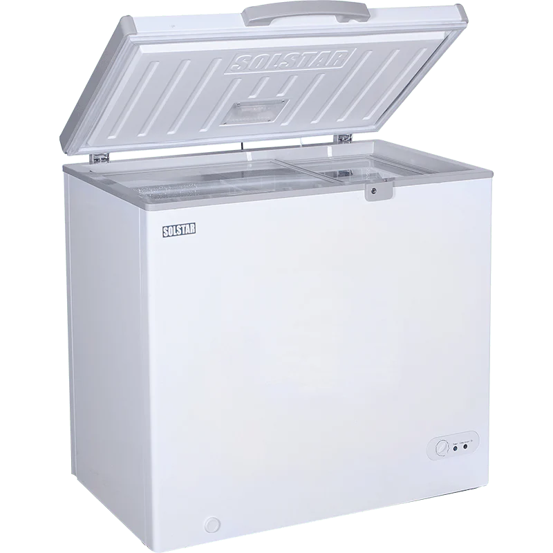 Dynastar CF280SL 220 volts chest freezer silver deep freezer 220v 250 volt 50 hz 280 liters