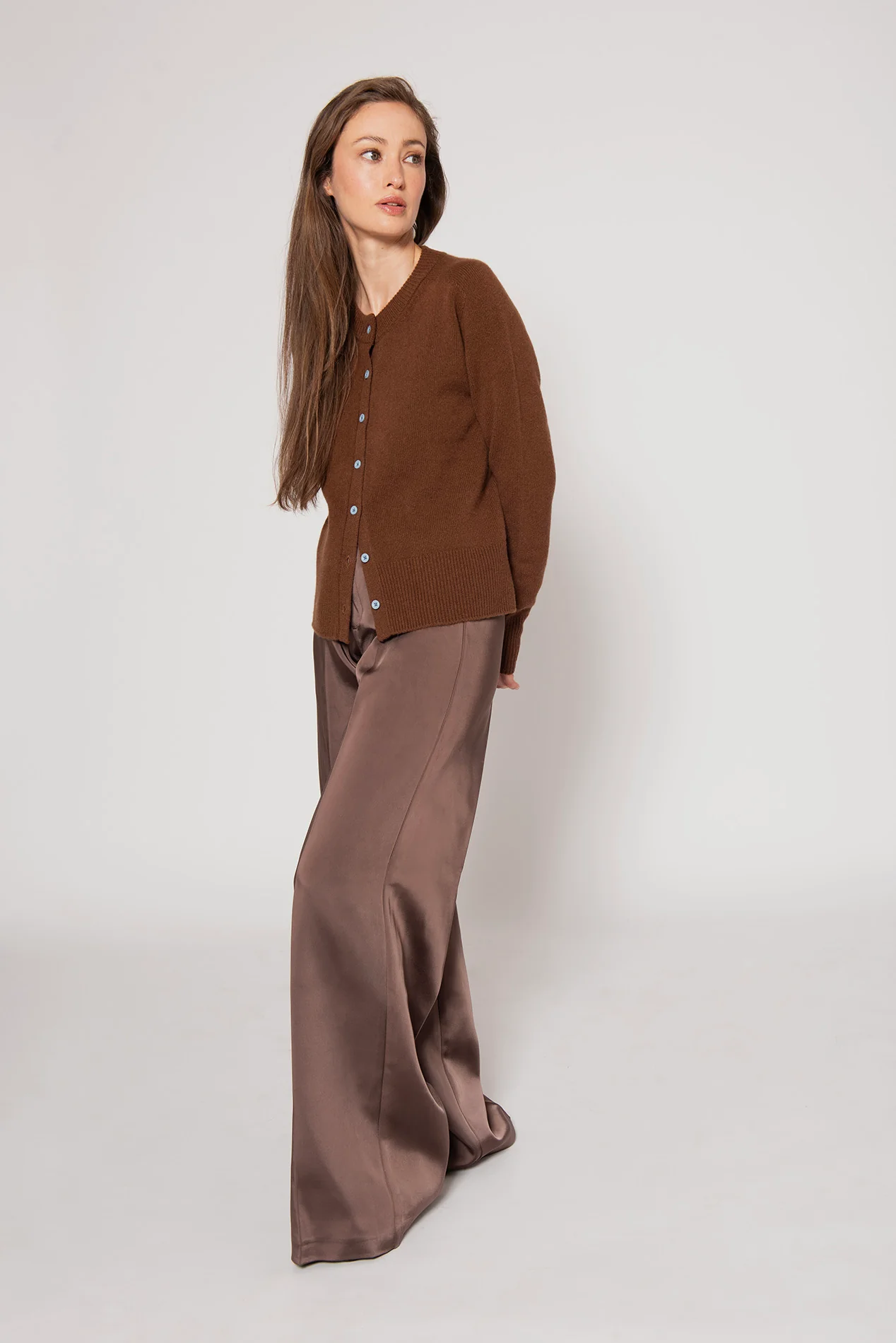 The Button Cardigan - Hazelnut