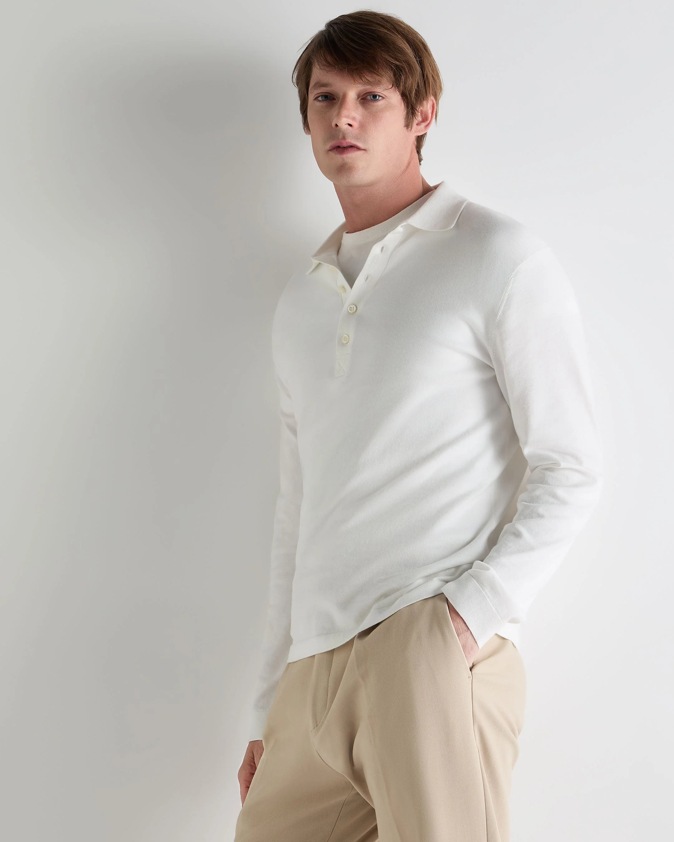 Men's Cotton Polo Shirt White