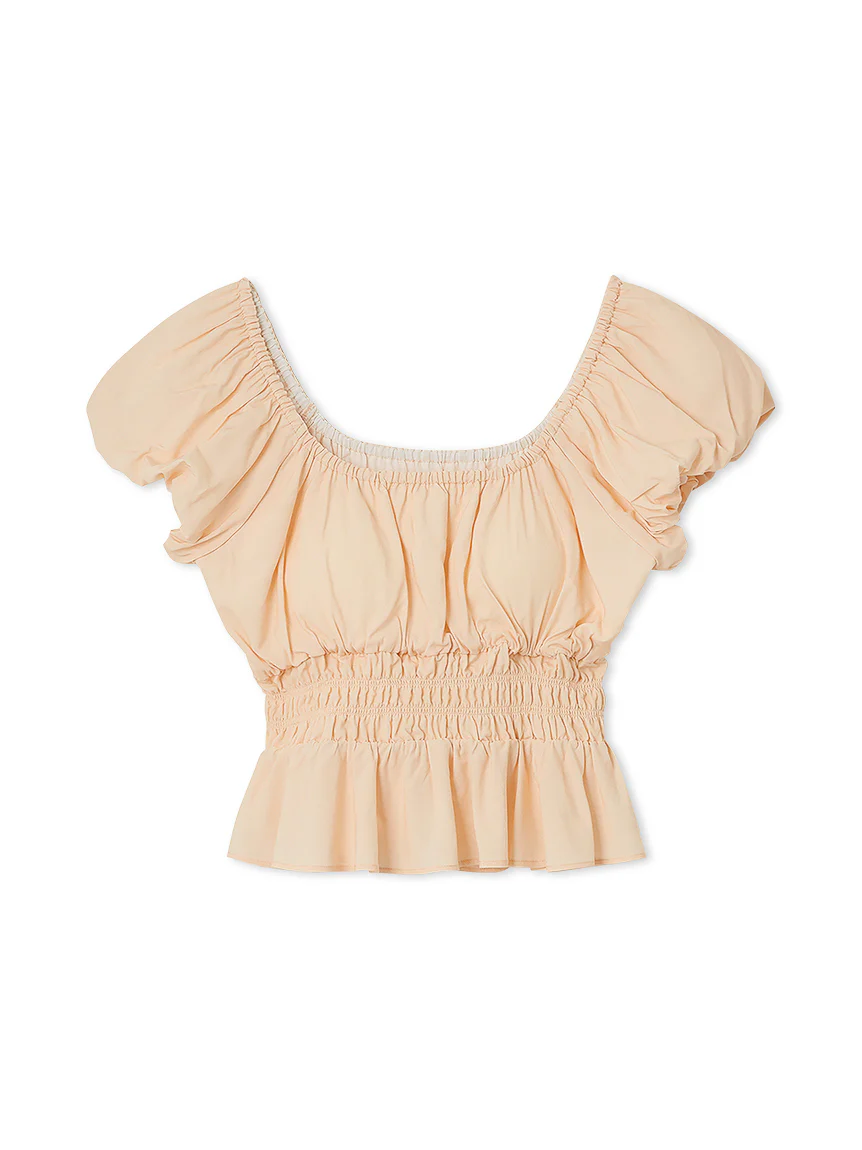 Shirring Gather Pullover