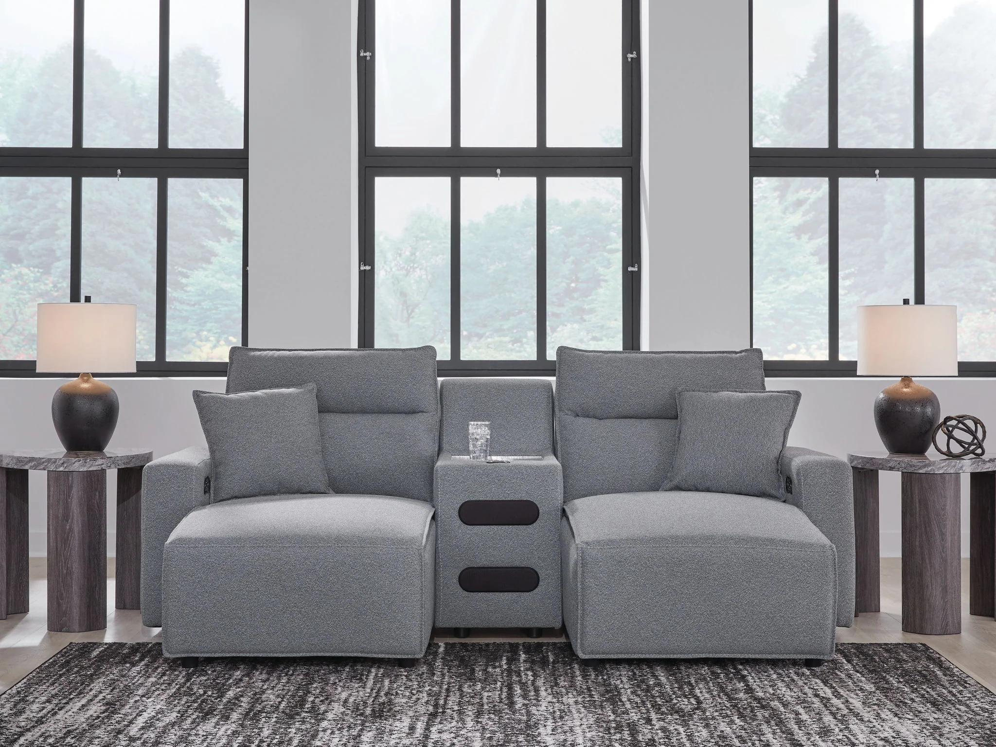 ModMax II - Salt And Pepper - Reclining Sectional