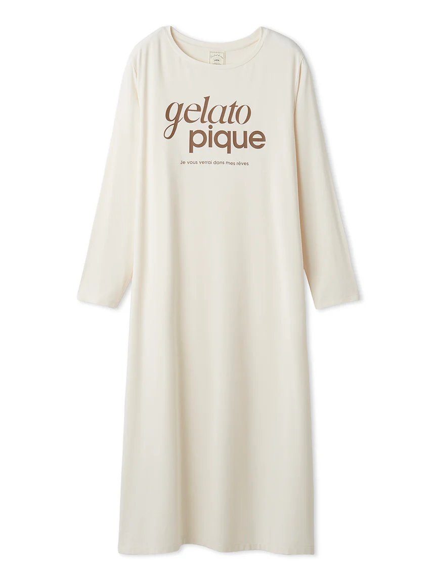 Rayon Simple Logo Dress