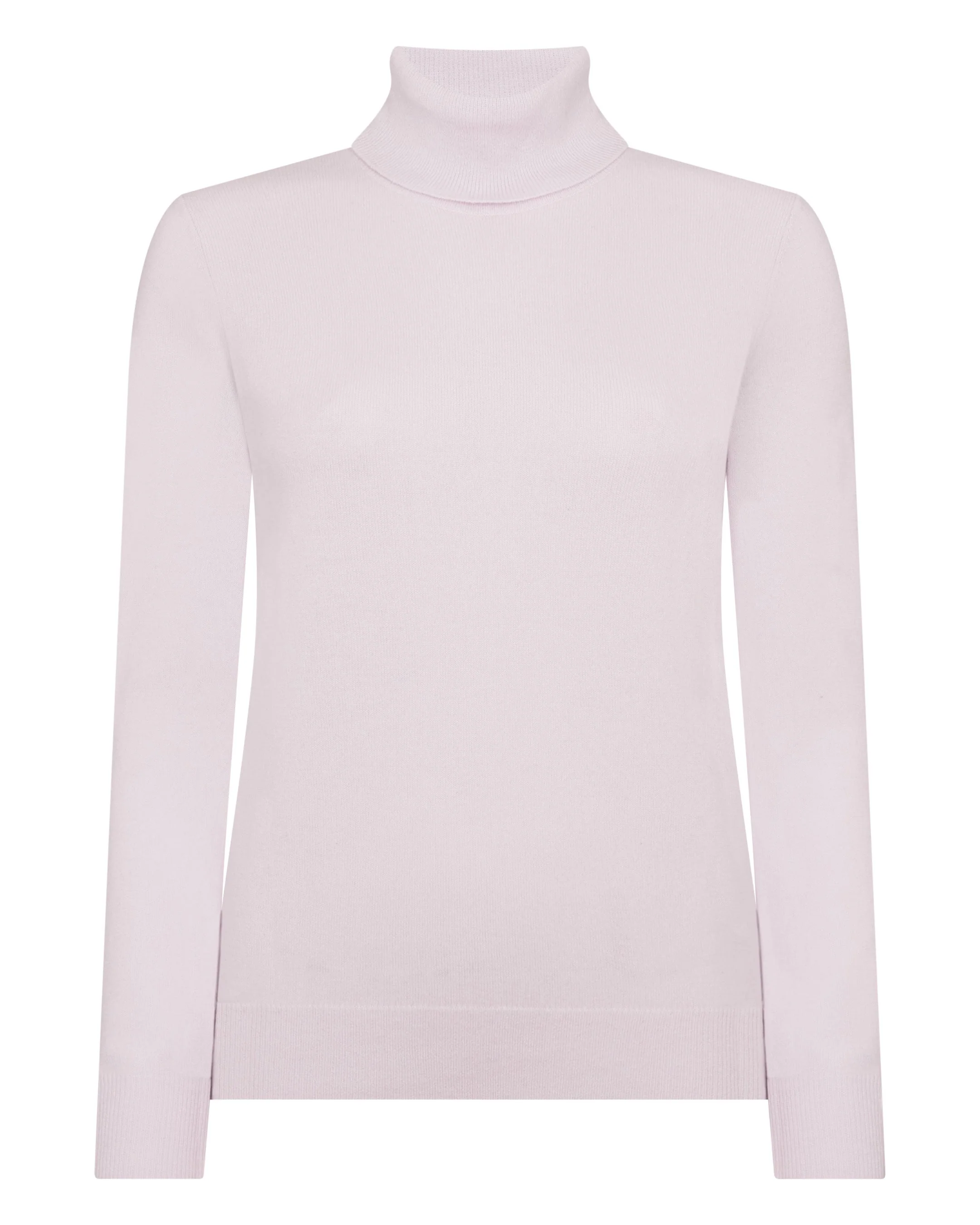 Women's Luna Turtle Neck Cashmere Sweater Chalk Pink