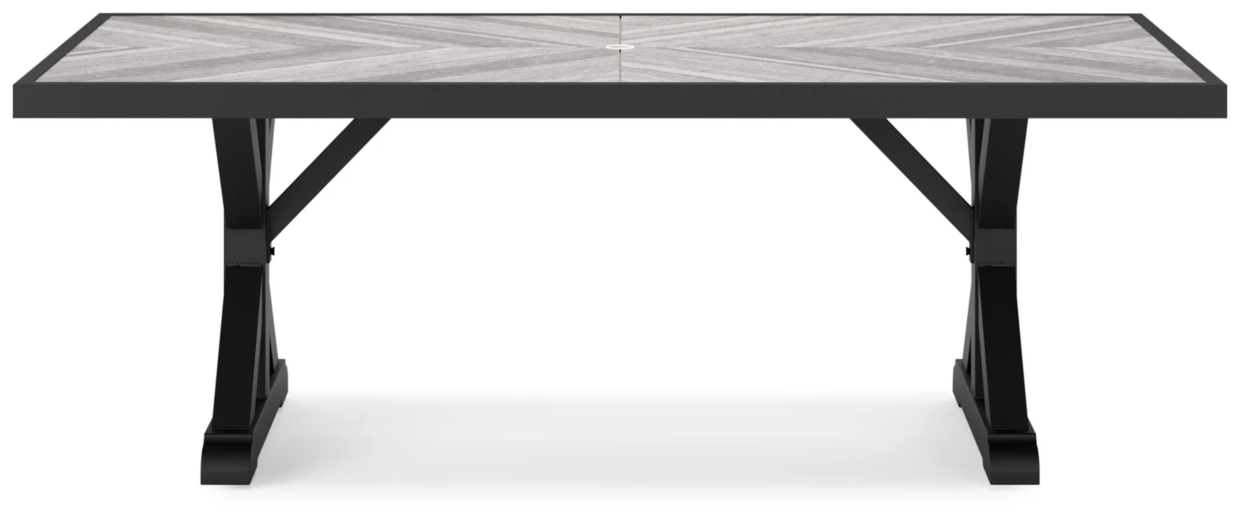 Beachcroft RECT Dining Table w/UMB OPT