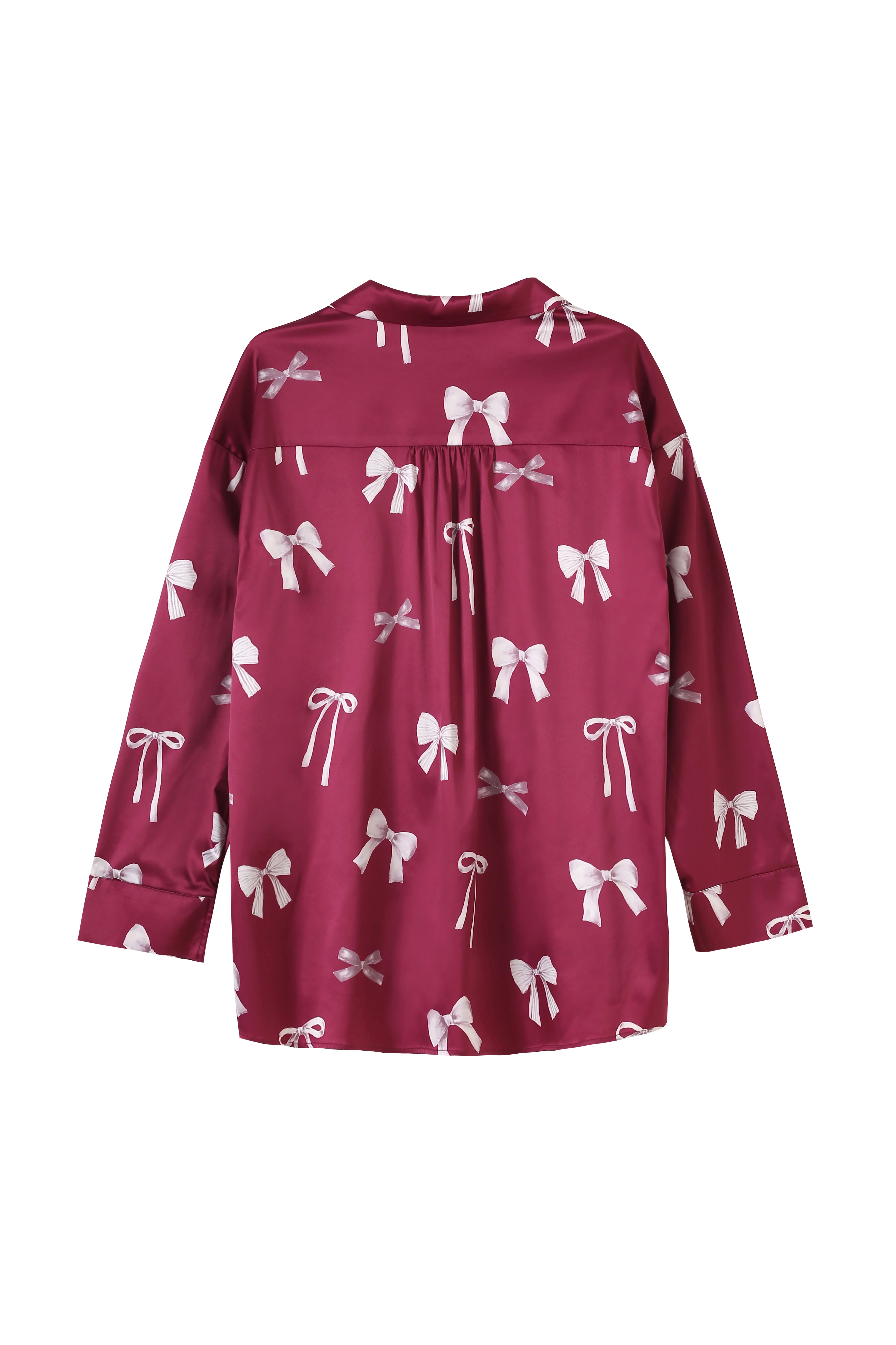 Ribbon Shirt & Long Pants Set