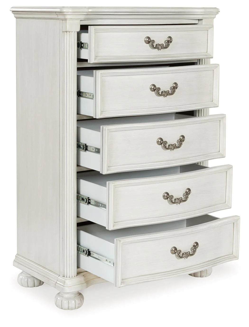 Montelaine - Five Drawer Chest - Antique White