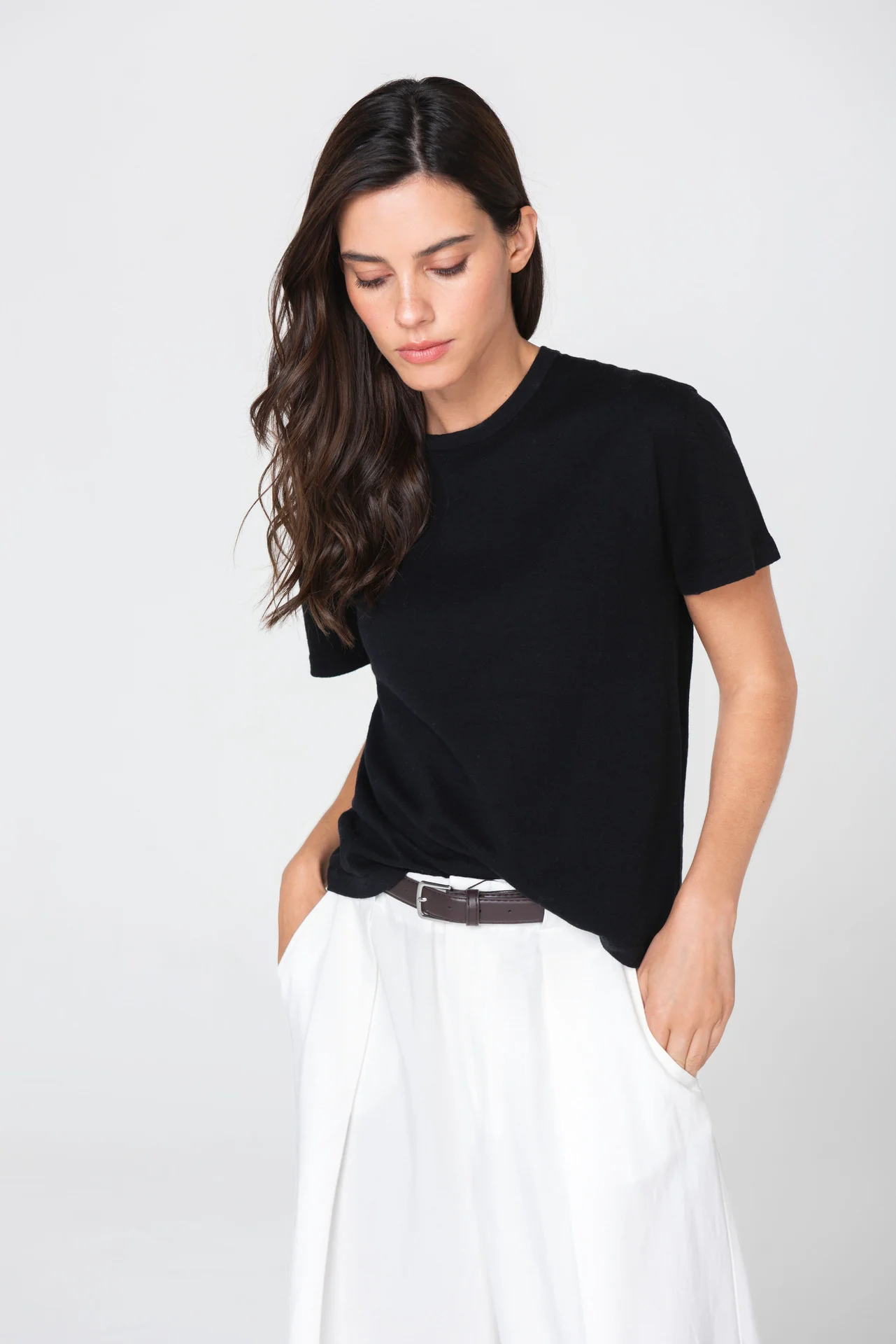 The Linen Tee - Black