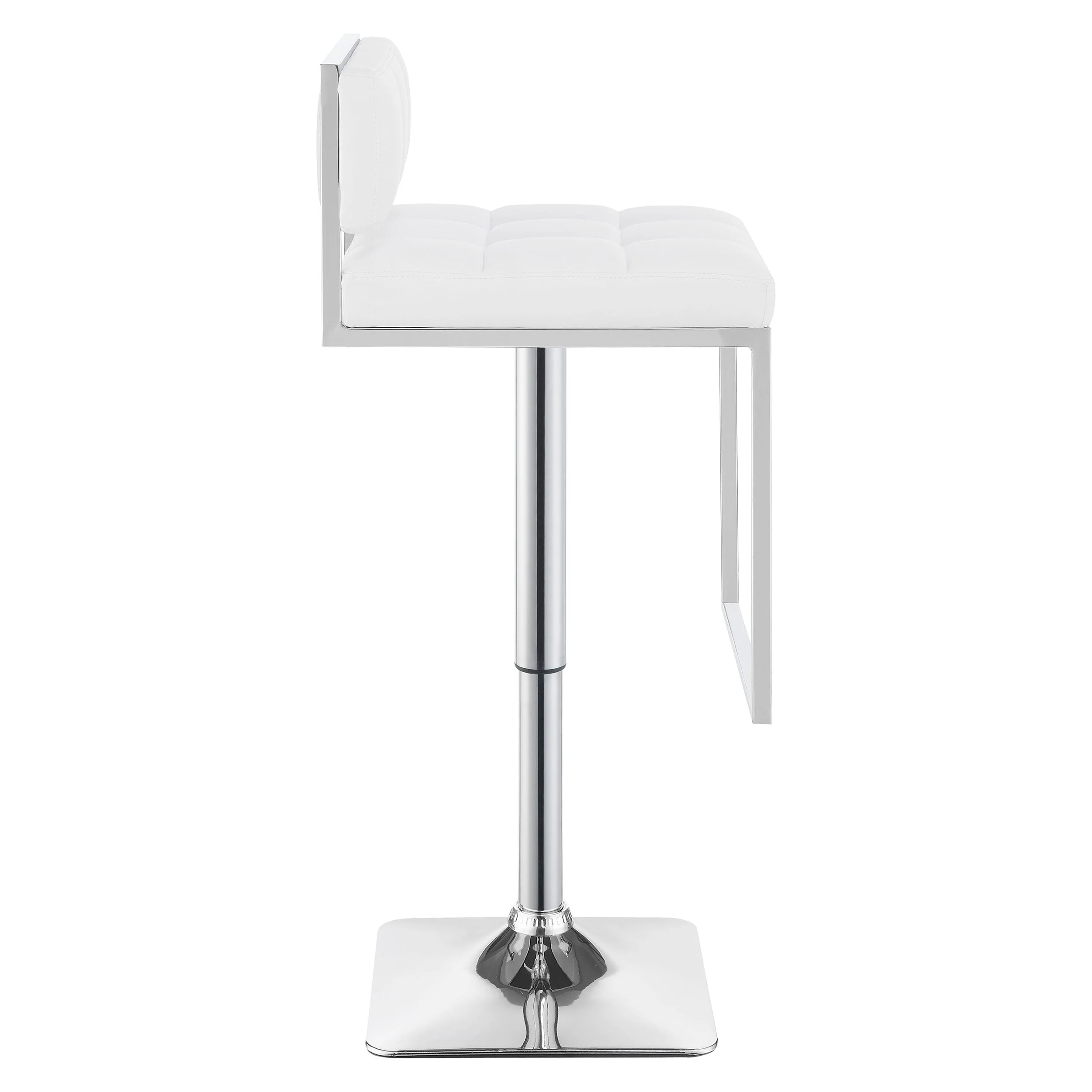 Alameda Adjustable Bar Stool Chrome and Black / Grey