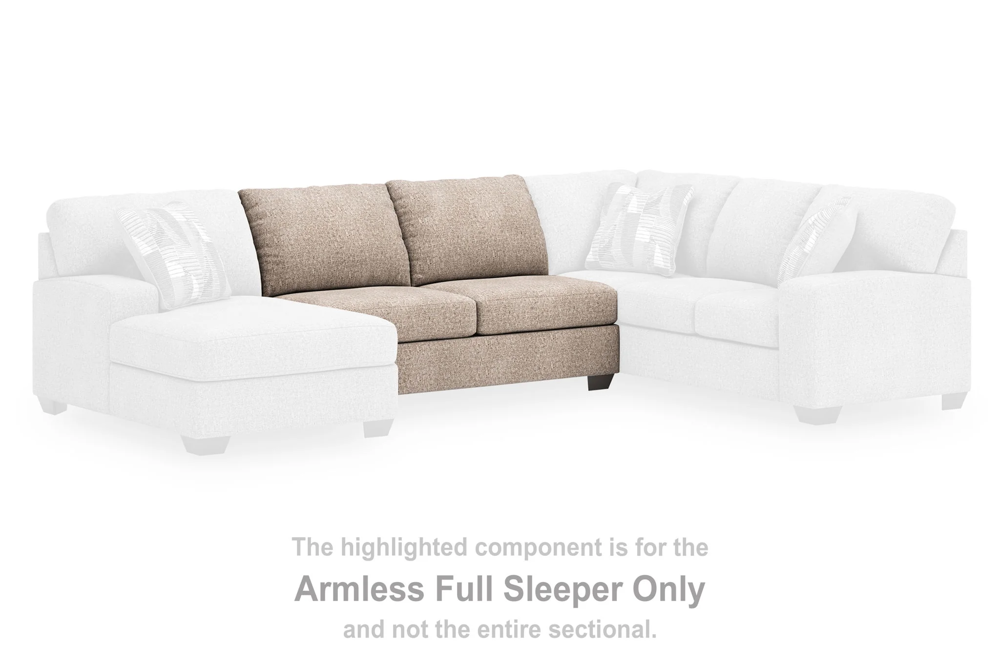 Newellen - Armless Full Sleeper - Beige
