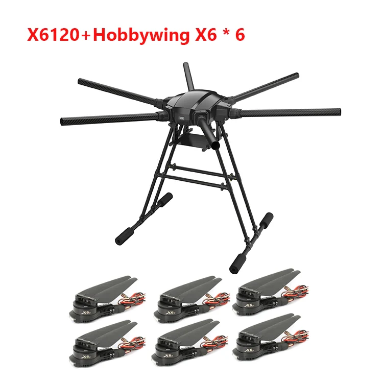 EFT X6120 Industrial Drone - 6 Axis 6KG Payload 30Minutes Light Weight Hexacopter for Training, Inspection,Searching
