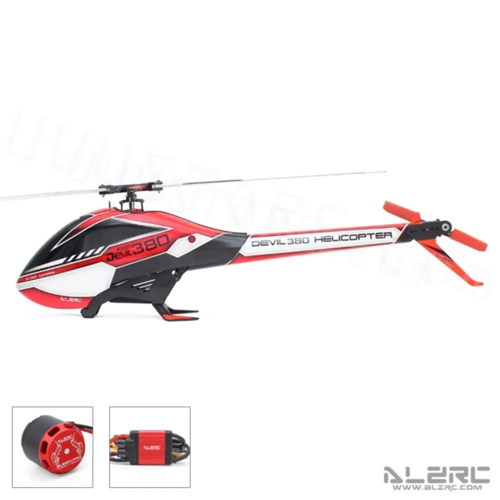 2023 New ALZRC Devil 380 Fast FBL 3D Flying RC Helicopter Super Combo With Motor ESC Servo Gyro RC Model toys