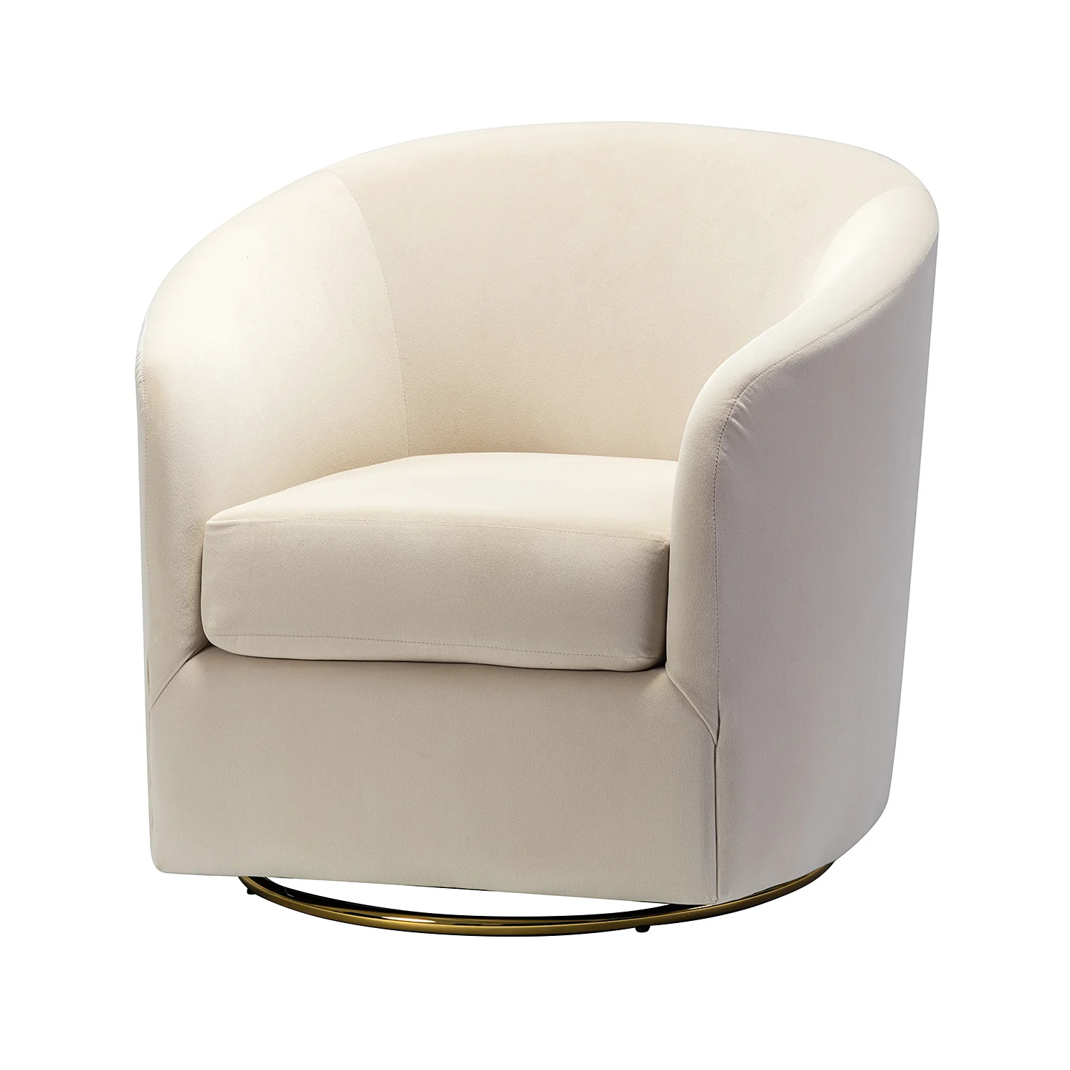 Amarante Swivel Chair in Tan