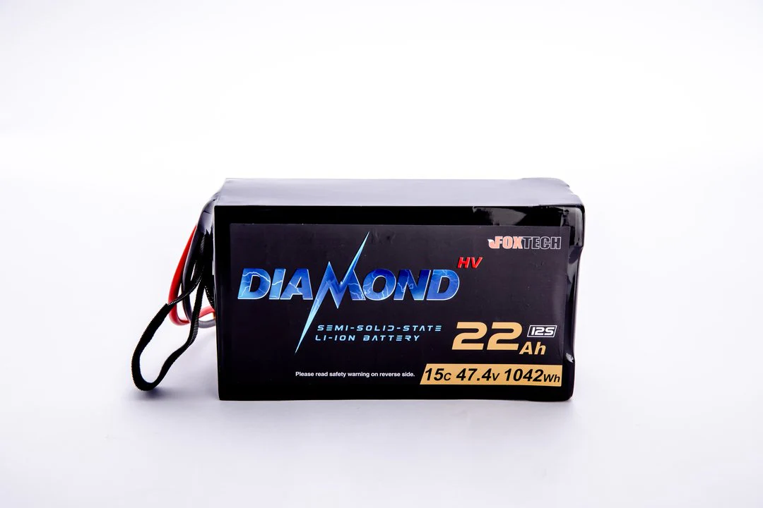 Diamond HVT 12S 47.4V 22Ah 35Ah 44Ah 67Ah 88Ah 134Ah 4.45V/Cell -40℃~60℃ Ultra-Low Temperature Semi Solid State Li-ion Battery for Drone