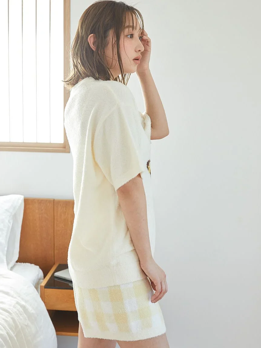 Fruit Jacquard Pullover Tops