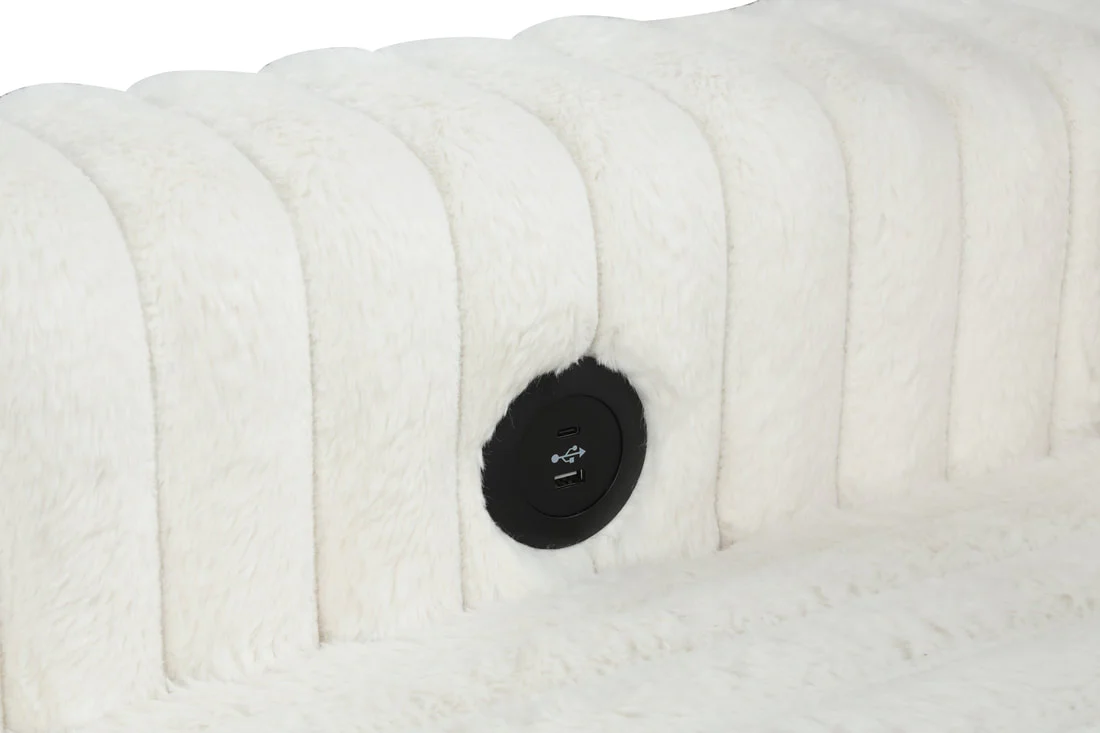 Beige Sectional with Pullout Bed