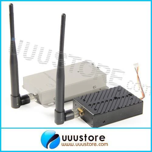 1.2Ghz 5000mW Transmitter - 1.2g 5W Wireless AV Video Audio Transmitter with 1.2G Receiver High Gain Antenna long range transmitter