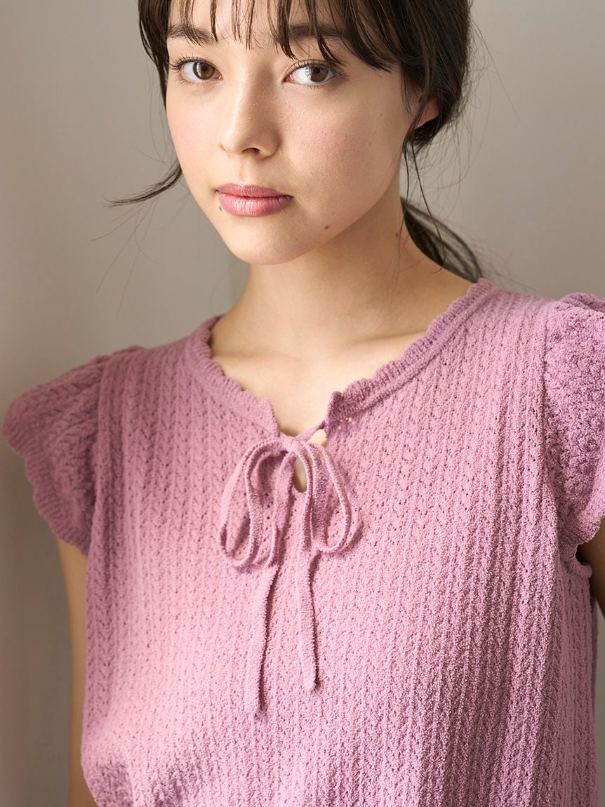 Crochet Knit Pullover