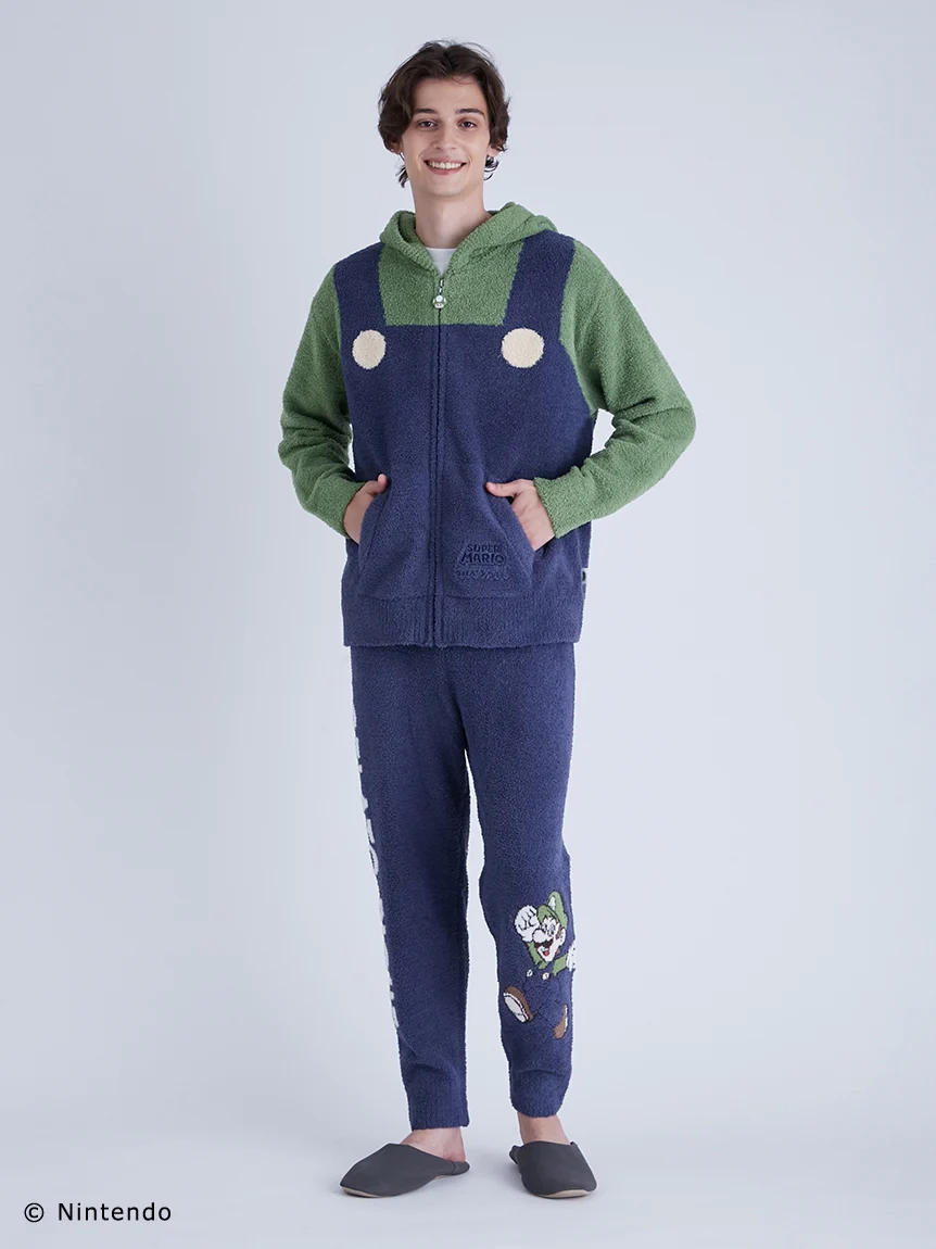 Super Mario MENS Luigi Pullover & Long Pants Loungewear Set