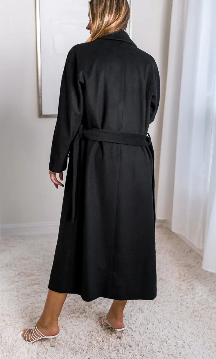 Raphaella Double-Breasted Cashmere Coat