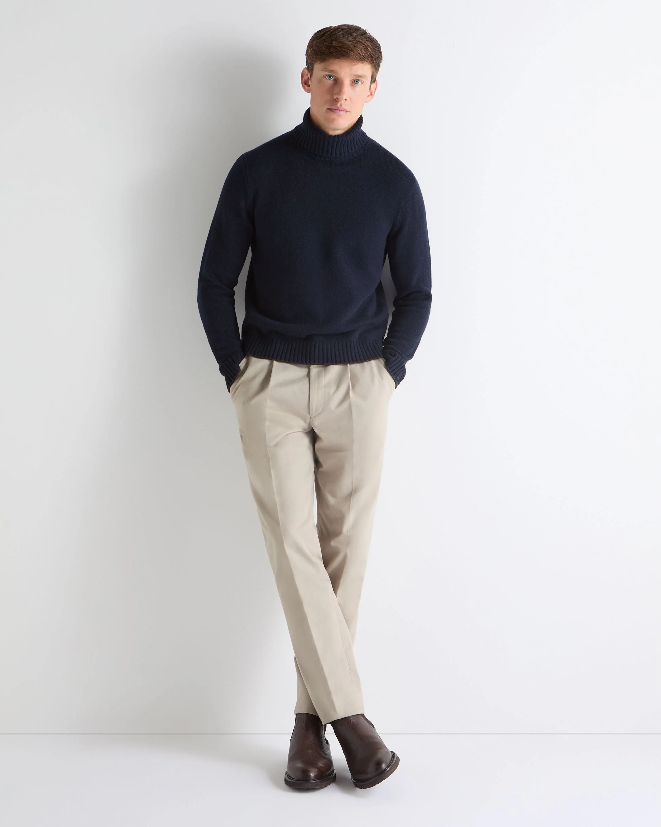 TUCCI CHUNKY TURTLE NECK Navy Blue