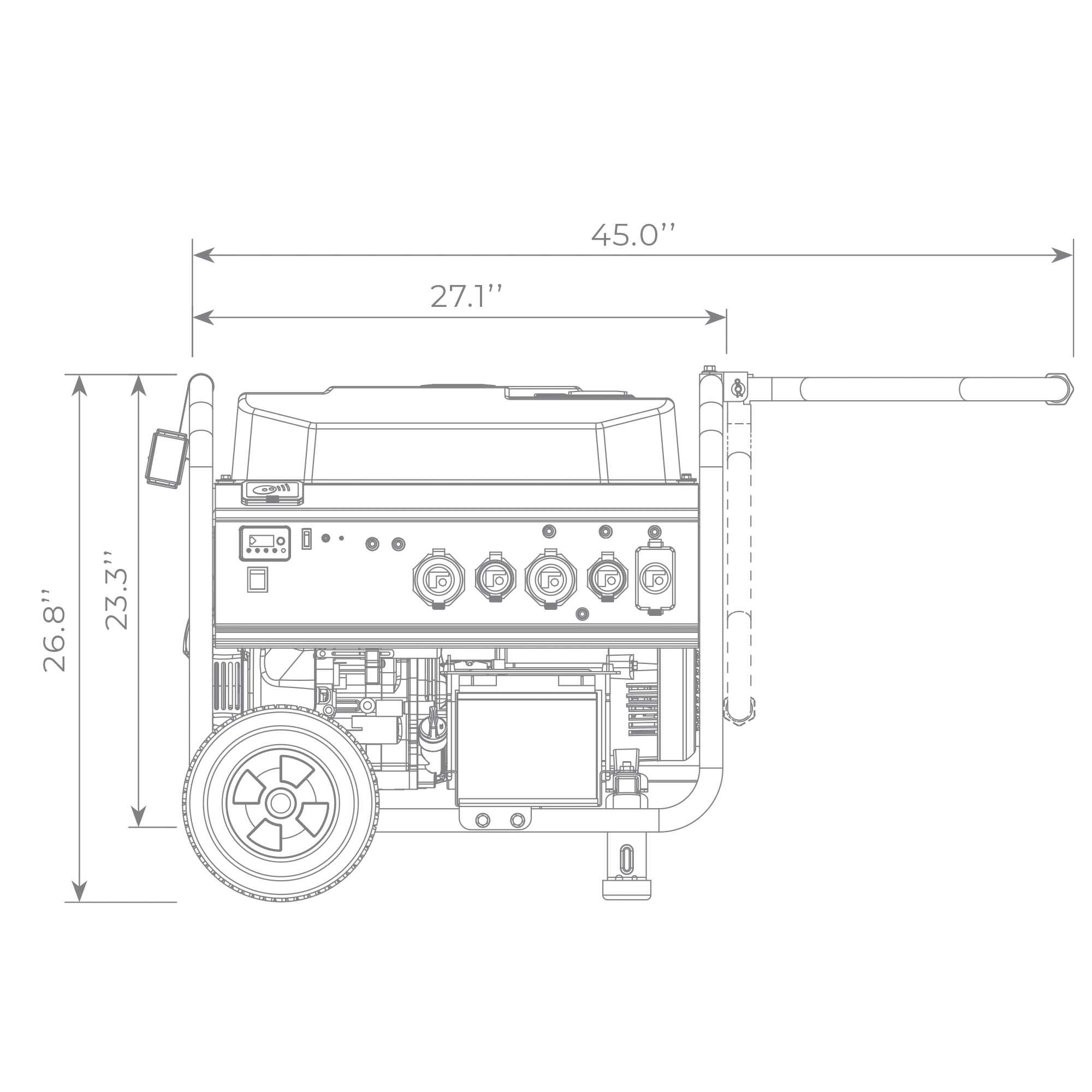 Gas Portable Generator 10000W  Remote Start 120/240V