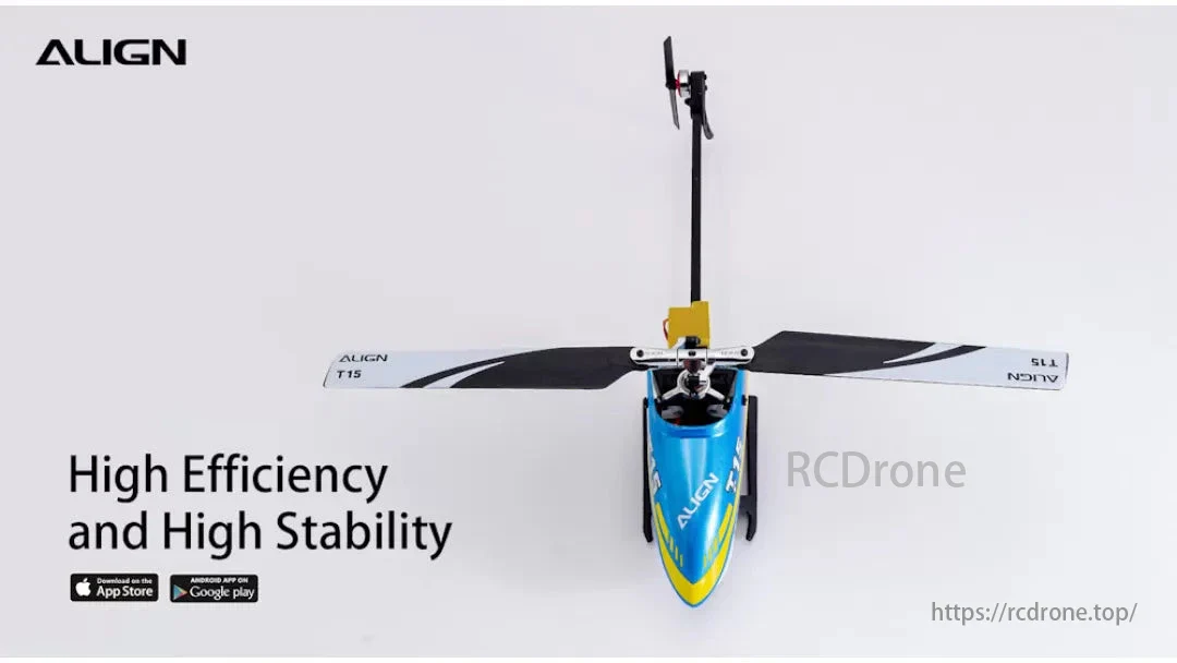 Align T-REX T15  RC Helicopter - TA Super Combo Includes A10 RTF (Blue) RH15E31XW RH15E32XW / BNF RH15E21XW RH15E22XW