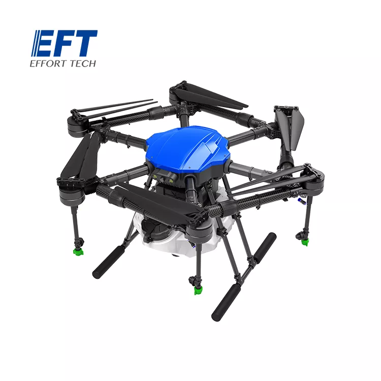 EFT E616P 16L Agriculture Drone - 6 Axis Drone Frame 16L Water Tank Spreader System Sprayer With Hobbywing X8 power, JIYI K++ V2, Skydroid H12, Tattu 12S 22000mAh Battery