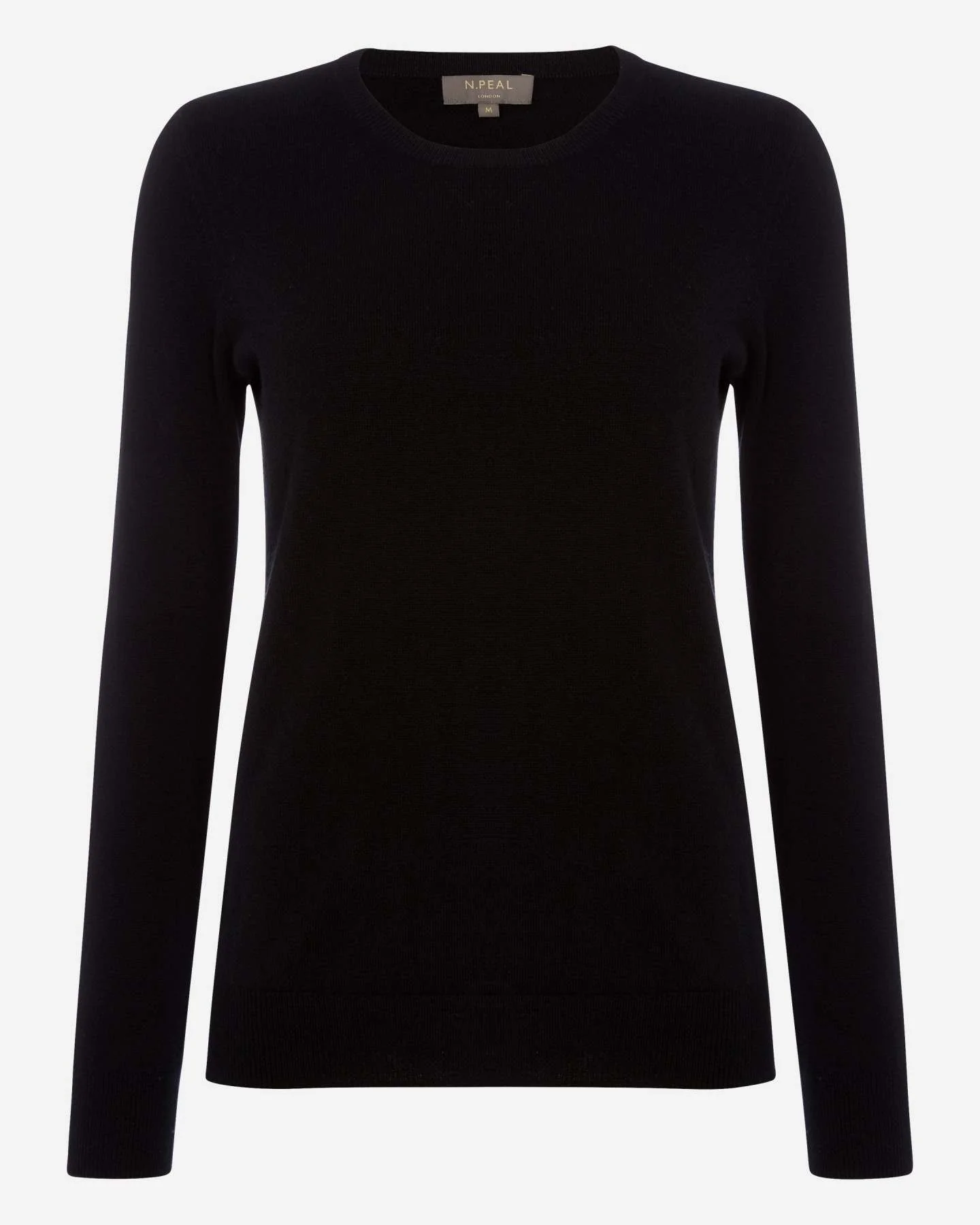 Women's Evie Classic Round Neck Cashmere Sweater Black