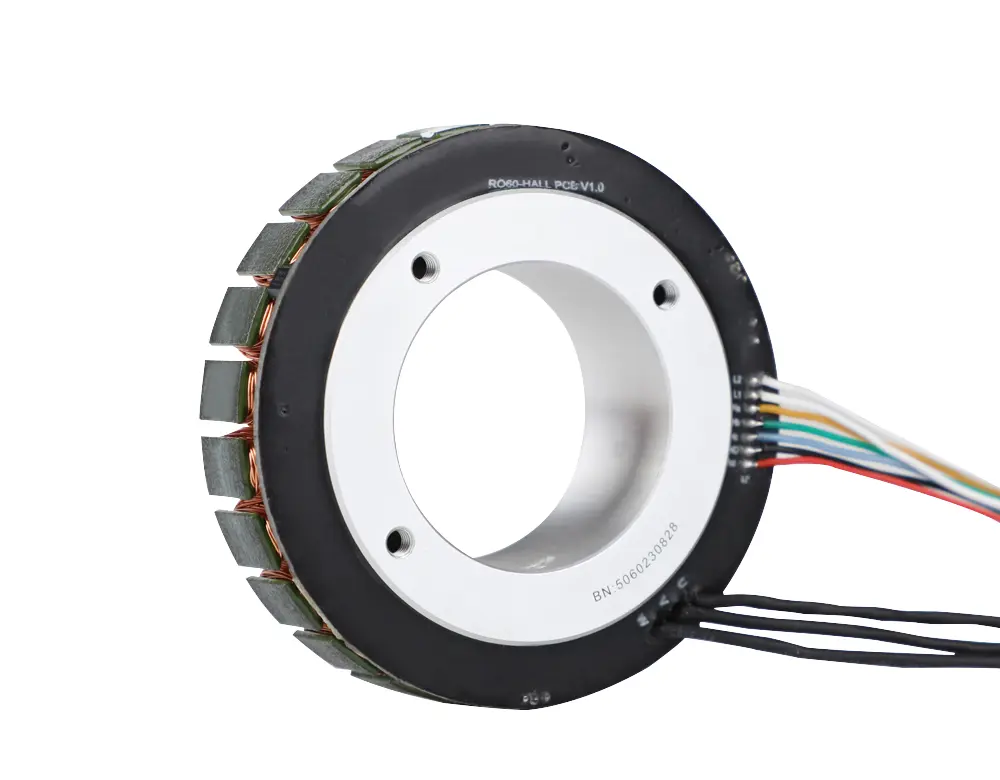 CubeMars RO60 KV115 Frameless Outrunner Torque Motor 48V 0.8Nm Hall & Temp Sensors for Cobot Arm, Robotics