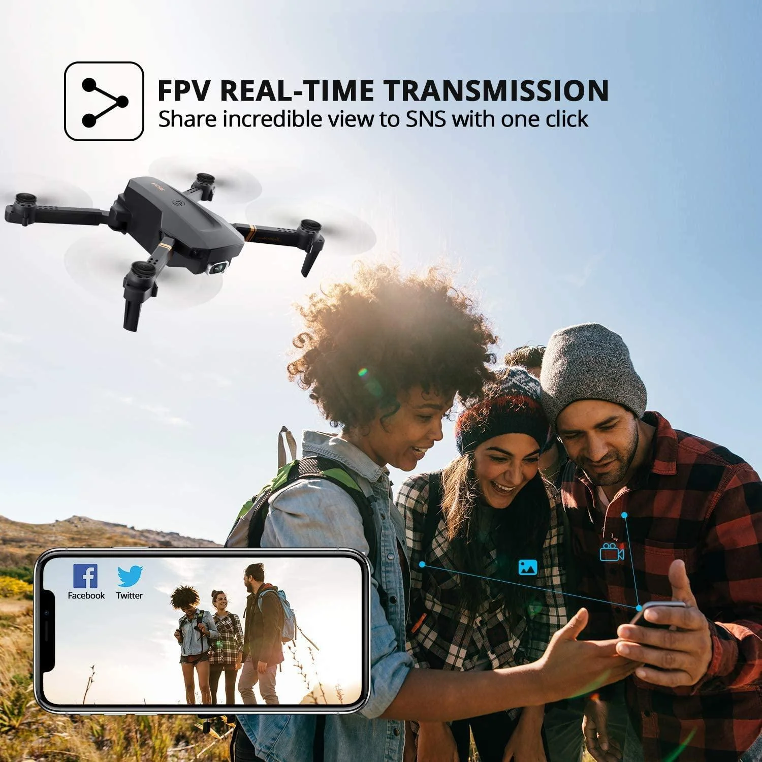4DRC V4 RC drone - 4k WIFI live video FPV 4K/1080P drones with HD 4k Wide Angle profesional Camera quadrocopter dron TOYs