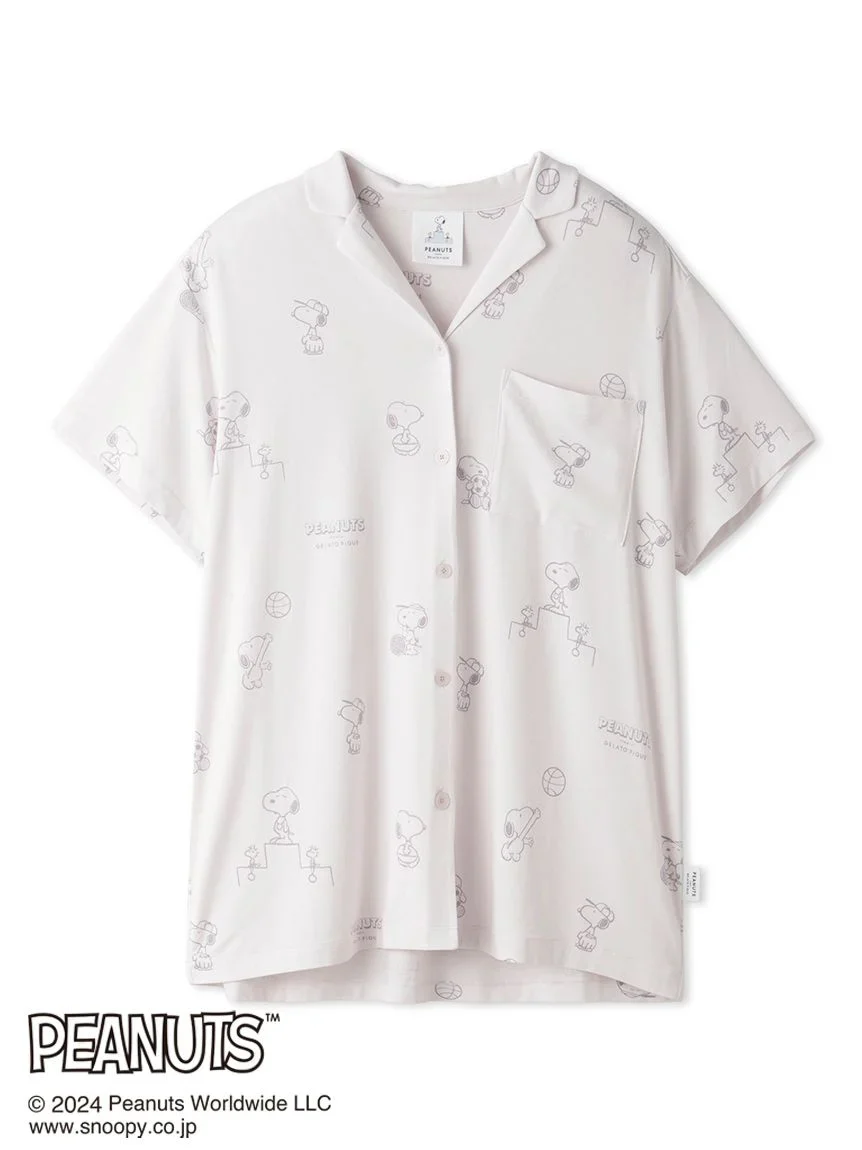 PEANUTS Printed Pajama Shirt