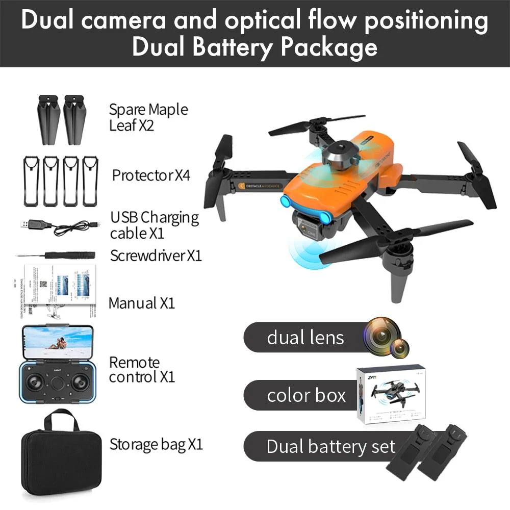 2024 New F187 Pro Drone - 4K HD Dual Camera Fixed Height Obstacle Avoidance 2.4Ghz Wifi Fpv Foldable Quadcopter RC Dron Toys Gifts