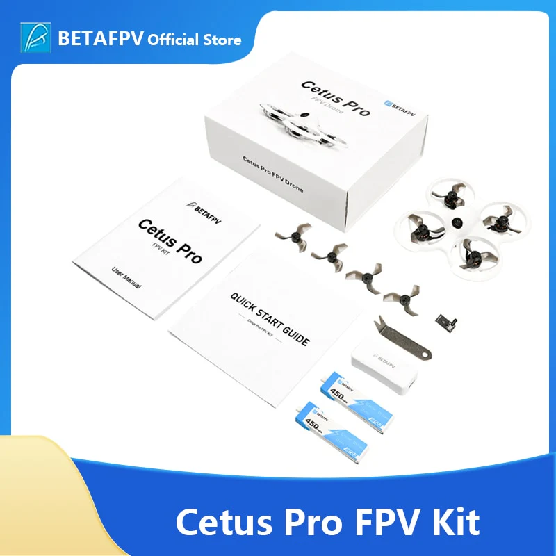 BETAFPV Cetus Pro /Cetus FPV Kit - Indoor Racing RC Drone RTF/BNF VTX Frsky D8 vtx LiteRadio 2 SE Transmitter 14DBI VR02 Goggles
