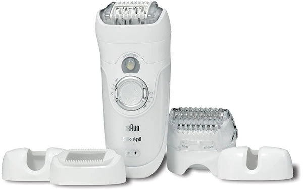 Braun 7681+FG1100 Epil 7 Xpressive Pro Epilator 220-240 Volts & Bikini Styler Pink & Gray