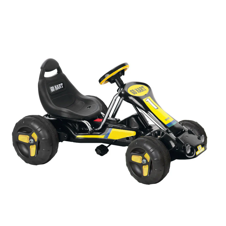 Pedal Powered Go-Kart for Children (Red) Ride & Steer/ 4-Wheel Vehicle