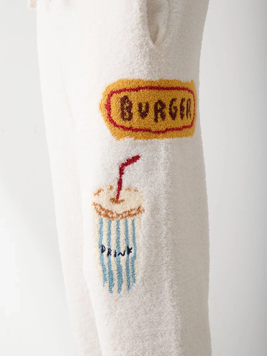 [Hirano Toshiyuki] Men's Powder Hamburger Jacquard Long Pants