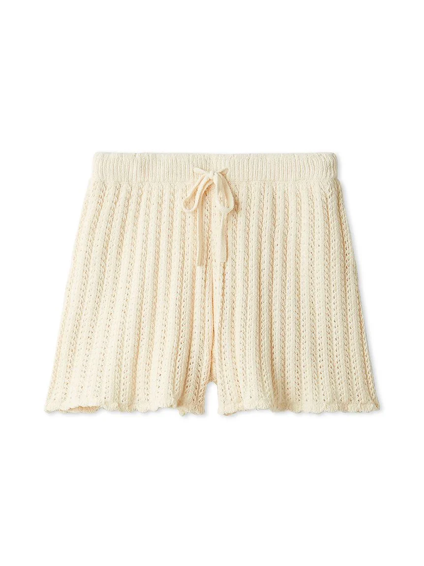 Airy Moco Crochet Shorts