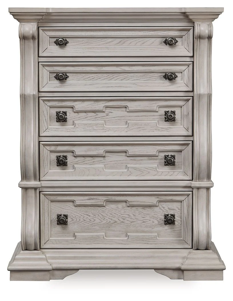Bruchandi - Five Drawer Chest - Antique White