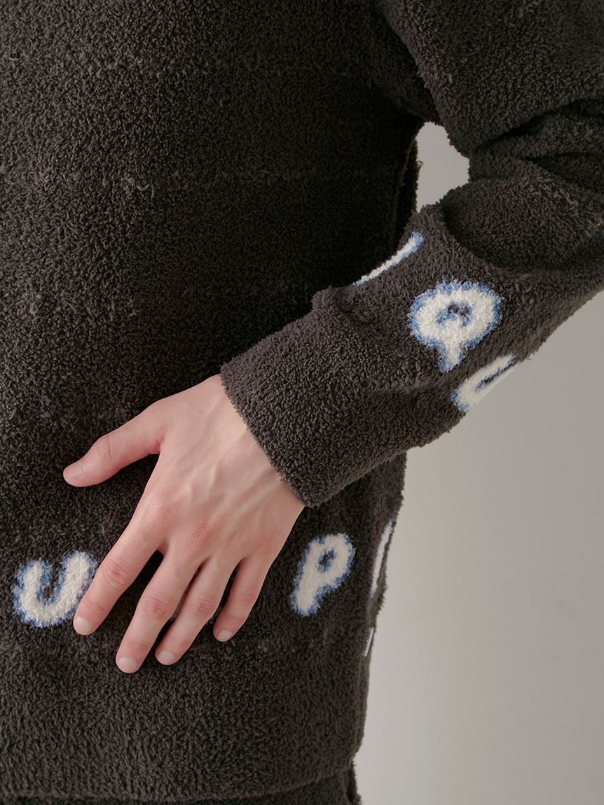 Night & Sweets MENS Baby Moco Pique Logo Jacquard Pullover