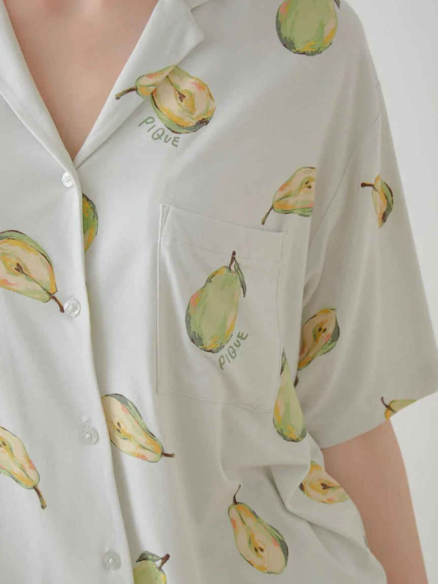 Fruit Pattern Pajama Sleep Shirt