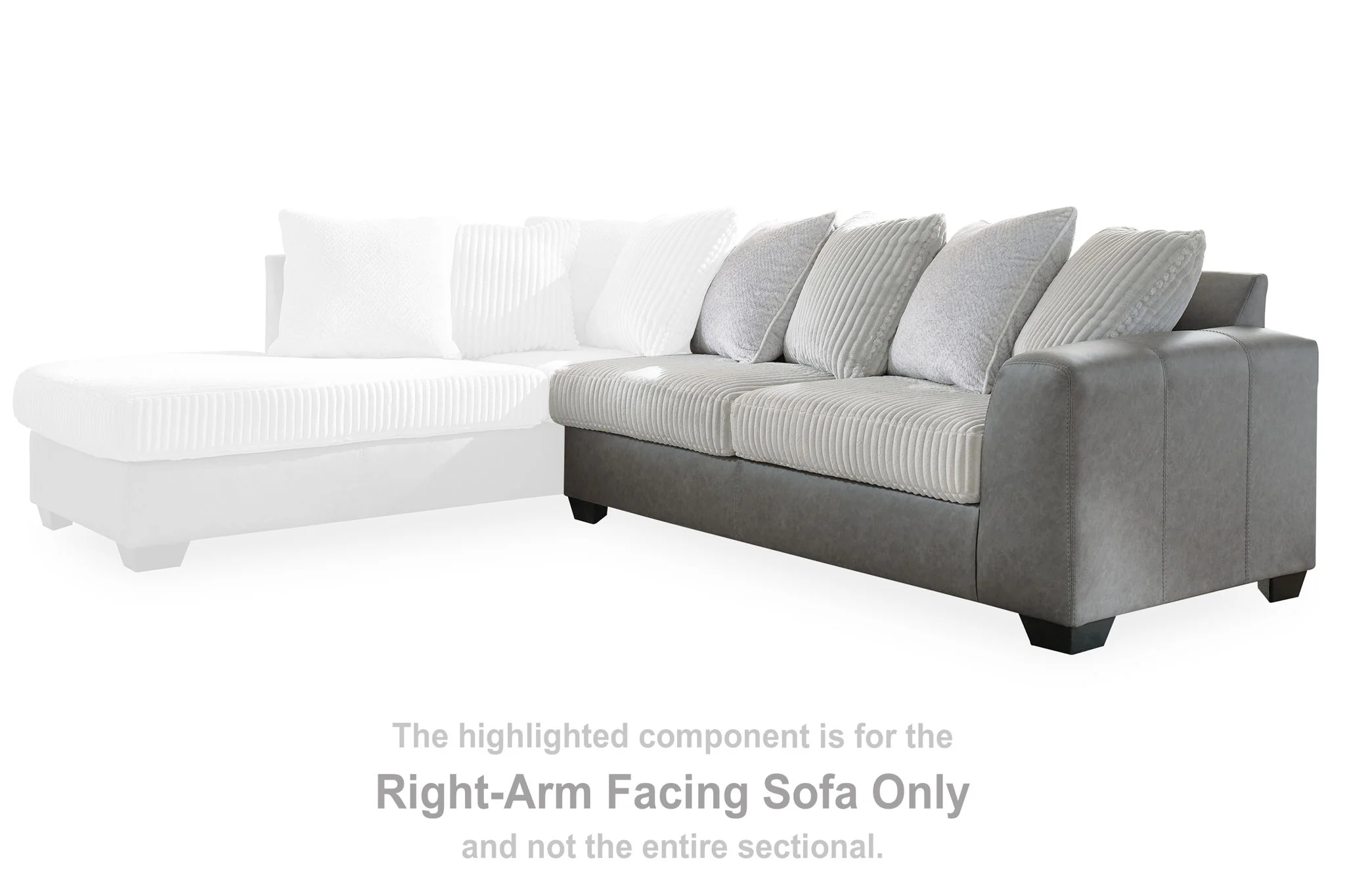 Clairette Court - Raf Sofa - Alloy
