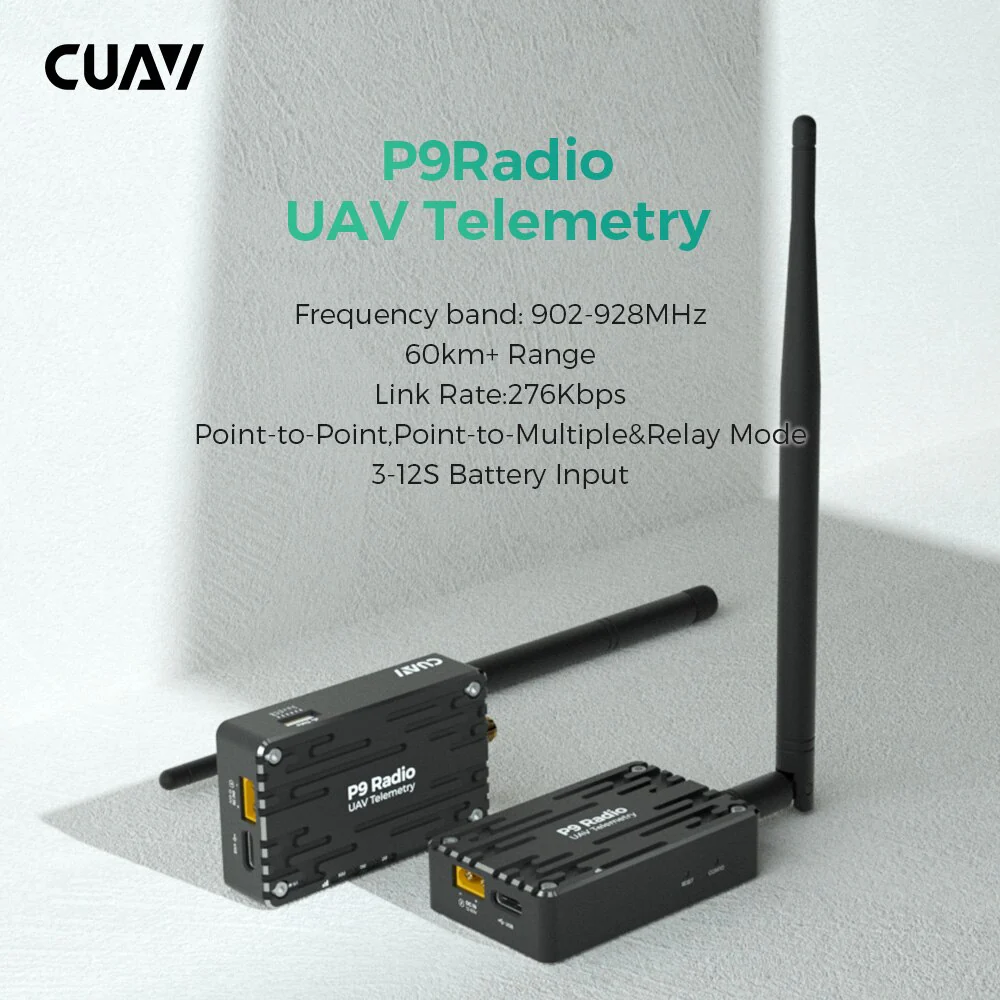 CUAV P9 P900 Radio Telemetry - RC Long Rang Sky And Ground Unit Station 60km Data Transmission Module
