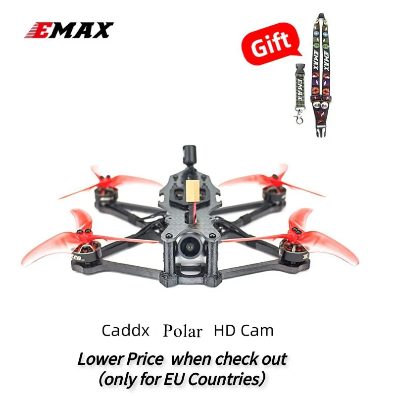 Emax Babyhawk 2 HD - 3.5'' DJI FPV Racing Drone Caddx Polar HD Cam RC Airplane Quadcopter