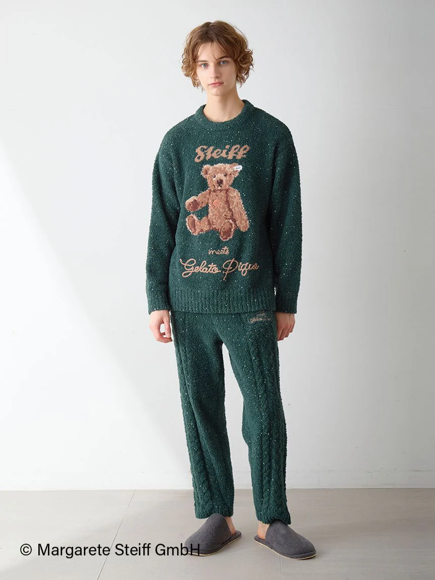 [Steiff] Men's Powder Nep Jacquard Pullover