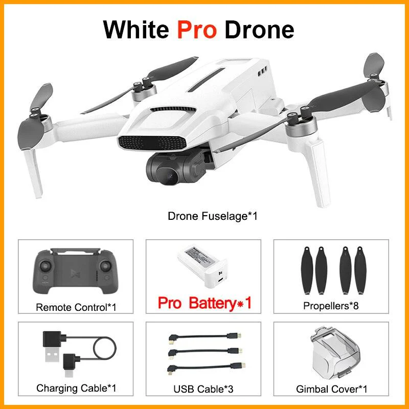 FIMI x8 Mini Pro Camera Drone - 250g-class 8Km Wifi 5G GPS 4K HD 3-Axis Gimbal Camera Drone Remote Control RC Quadcopter 30Mins