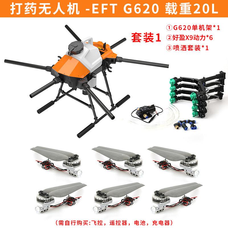 EFT G620 20L Agriculture Drone -  6 Axis 20L 20KG Agriculture Spreader Sprayer Drone With Hobbywing X9, JIYI K++V2,TATTU Pro 22000mAh